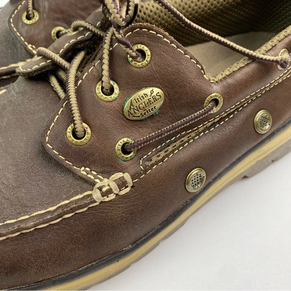 Irish Setter | Men’s Brown Leather Lace Up Angler Boat Shoes 9
